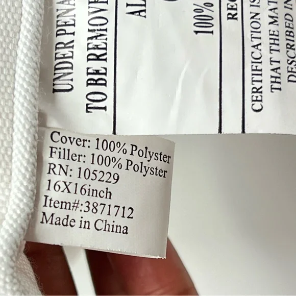 White Square Throw Pillows Set Summer Multicolor Ice Cream Cones Print Outdoors - Picture 16 of 17